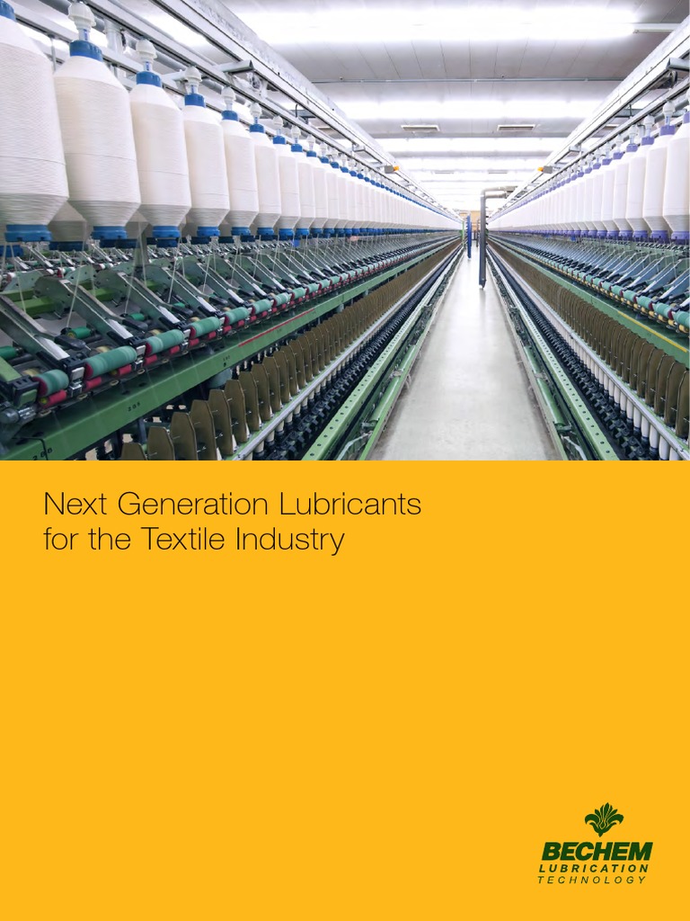 Textile Industry Lubrication Solutions | PDF | Lubricant | Bearing ...