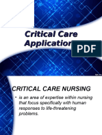 Critical Care Application