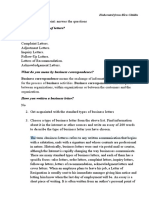 Business Letter Types and Formats