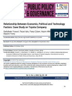 Relationship Between Economic, Political and Technology Factors: Case Study On Toyota Company