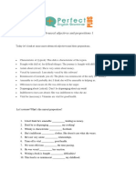 Advanced Adjectives and Prepositions 1 PDF