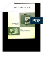 Elna Supermatic Instruction Book PDF