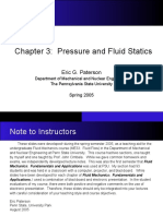 Chapter 3: Pressure and Fluid Statics: Eric G. Paterson