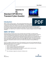 Emerson's Response To NERC Reliability Standard CIP 003-8 For Transient Cyber Asset(s)