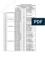 Schedule of Review I For Project Work I - 19.02.20 To 22.02.20 - V1