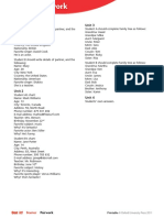 Pairwork: Answer Key