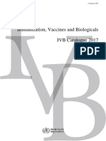 Immunization, Vaccines and Biologicals IVB Catalogue 2017: 13 January 2017