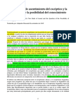 Las Dos Clases de Asentimiento Del Esceptico - Frede (1984)