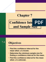 Confidence Intervals and Sample Size