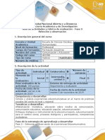 Guía de Actividades y Rúbrica de Evaluación - Fase 3 - Selección y Observación