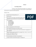 Peer Editing Checklist