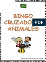 Bingo Cruzado Animales