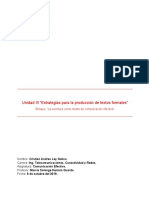 Estrategias para La Producción de Textos Formales