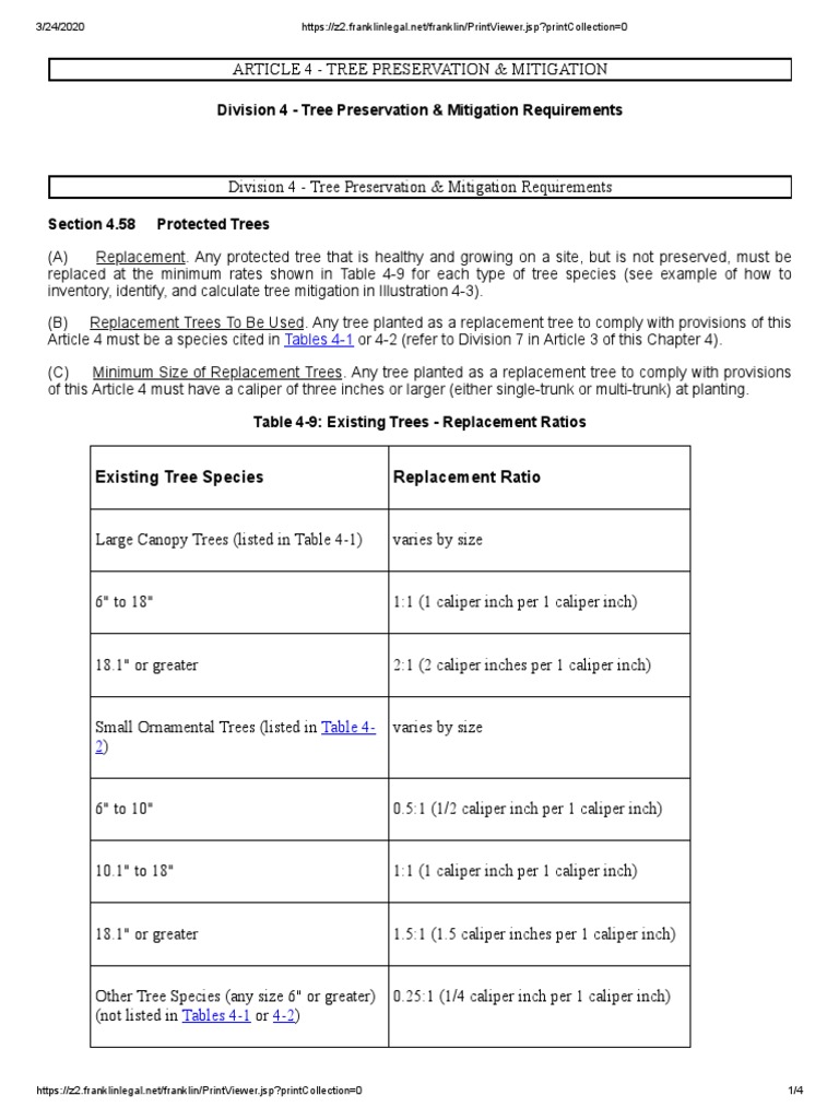 Tree Preservation and Mitigation Guidelines | PDF | Trees | Nature