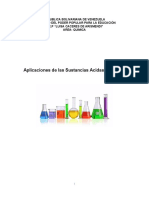 Aplicaciones de las sustancias ácidas y básicas en medicina, industria y alimentación