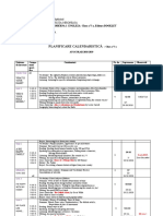 Planificare Calendaristică: - Clasa A V-A AN ȘCOLAR 2018-2019