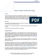 Cisco Software License Transfer Policy Summary