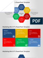 Marketing Mix 6 P'S Powerpoint Template: Product