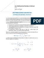 Distribuciones Discretas y Continuas en Procesos Estocásticos