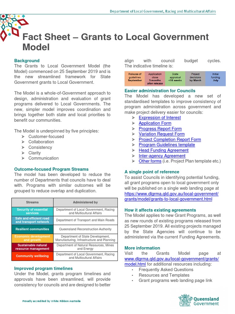 Grants Model for Local Government | PDF | World Wide Web | Internet & Web