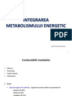 Integrarea metabolismului energetic   
