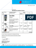 Attendance System Quotation - Nobo IT