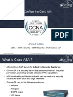 09-Configuring Cisco ASA: Ahmed Sultan