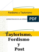 Taylorismo y Fordismo