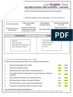 Listening Skills Practice: New Inventions - Exercises: 1 - Preparation: Grouping