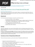 Download Step by Step Instructions on How to ThinApp Microsoft Office 2007 by roni_wiharyanto SN45662450 doc pdf