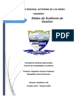 Sílabo - Auditoría de Gestión PDF