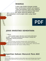 INVESTASI SEMENTARA