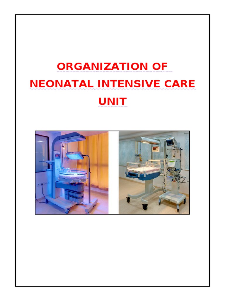NICU Organization and Management Guide | PDF | Neonatal Intensive Care ...