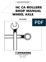Dynapac Ca Rollers Workshop Manual Wheel Axle: Svedala Compaction and Paving