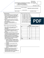 The University of British Columbia Department of Chemistry: Marks