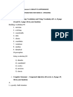 Complete Building Vocabulary and Using Vocabulary (Ex A, B Page