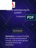 Rise of Nationalism in Europe: N.Thenmukilan