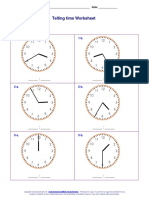 Telling Time Worksheet-6