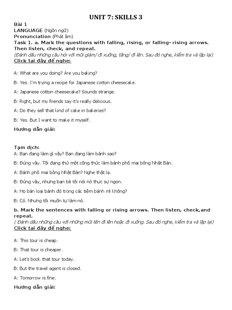 Unit 7 Skills 3 | PDF