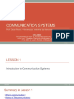 Communication Systems Overview