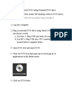 How To Insert DVD Using External DVD Drive 1