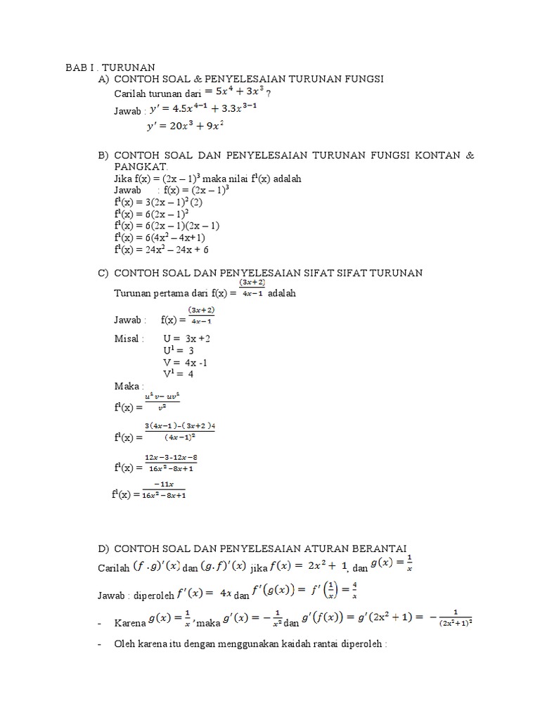 Soal 9 Turunan Doc