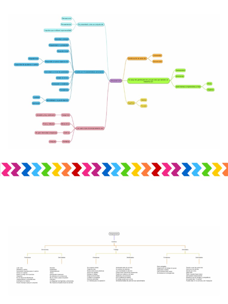 Mapas Conceptuales, Temperamento, Personalidad y Carácter | PDF