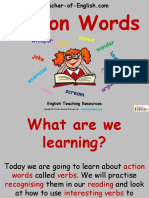 Action Words Verbs TES1