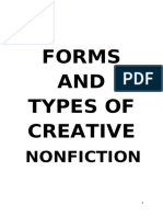 Forms AND Types of Creative: Nonfiction