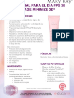 Crema Facial para El Da FPS 30 TimeWise Age Minimize 3D PDF