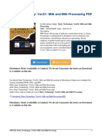 Dairy Technology: Vol.01: Milk and Milk Processing PDF: (Pub.20zwt) Get Download