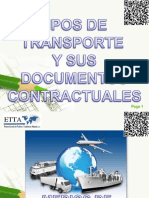 2016 - 09 Presentacion en PDF Tipos de Transporte y Documentos Contractuales