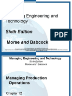 Managing Engineering and Technology: Sixth Edition Morse and Babcock