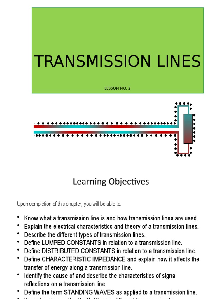 Transmission Line Lecture 1 PDF Transmission Line Coaxial Cable